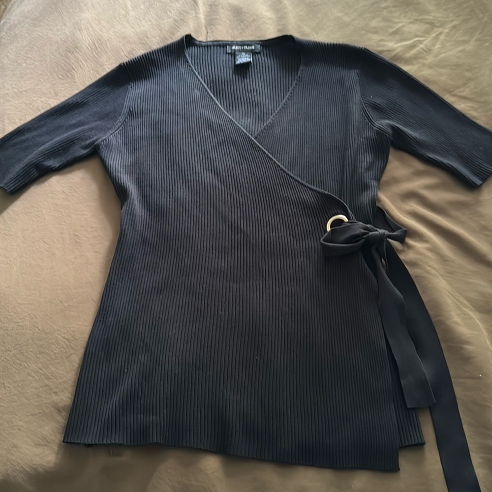 Black Wrap Top